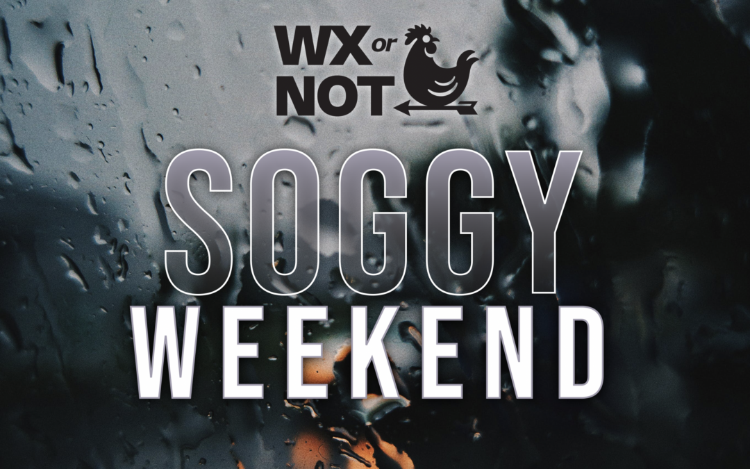 The weekend looks soggy at times